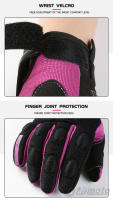 Guantes de moto de verano para mujer para SUOMY ciclismo Moto Dirt Biker guante de bicicleta pantalla táctil guante protector de dedo completo - details 12