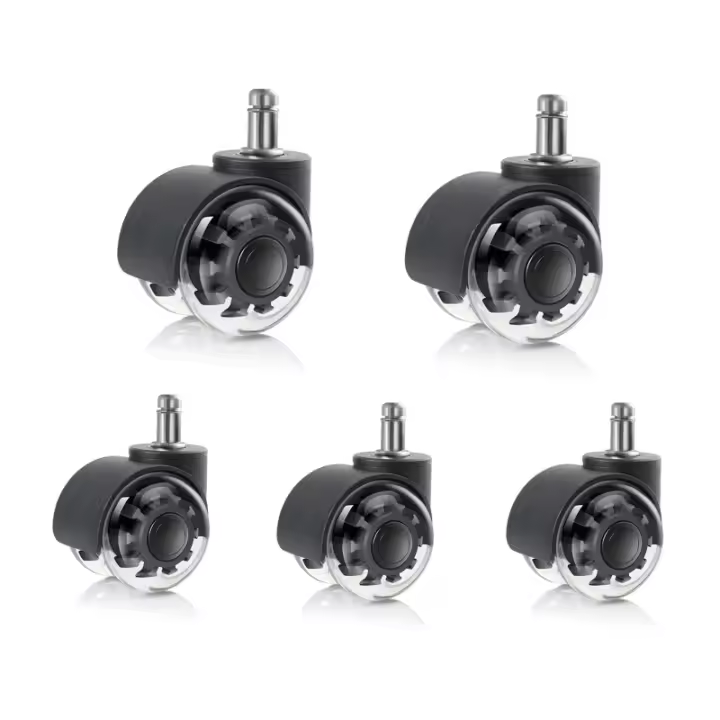 Ruedas de Silla de Oficina de Alta Resistencia M10 5 Packs Rodando Silencioso - 1