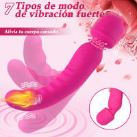 Varita Mágica de Placer para Mujer Vibrador G-spot AV Estimulador de Clítoris Masajeador de Vagina - details 1