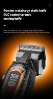 Cortadora de pelo Kemei 1686 profesional 9000RPM, cortadora de pelo eléctrica inalámbrica, cortadora de pelo con cuchilla DLC para hombres - details 1