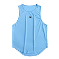 Summer Men Casual Fashion Sleeveless Elastic Tank Top Gym Bodybuilding Fitness Quick Dry Breathable Training Basketball T-shirt - details 13