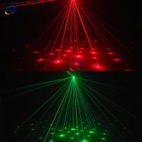 Venta caliente de haz móvil de cuatro cabezales RGBW + láser rojo y verde + estroboscópico tres en uno DJ discoteca bar fiesta Navidad efecto de escenario - details 12
