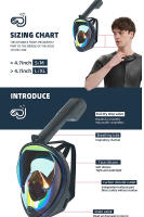 Máscara de buceo de cara completa, gafas antivaho, Anti-UV, soporte de cámara, bajo el agua, Campo Amplio, natación de esnórquel, nueva - details 4