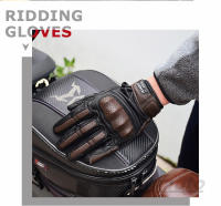 Guantes de Motocicleta de Cuero Vintage MJMOTO Certificados CE, Impermeables, Transpirables, Cómodos con Pantalla Táctil Tallas M-L-XL-XXL - details 11