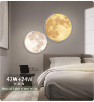 Lámpara de techo LED de estilo cielo con Control remoto, luz regulable de Luna, 24W, 42W, CA 85V-265V, para dormitorio, sala de estar y cocina, aplicación inteligente - details 19