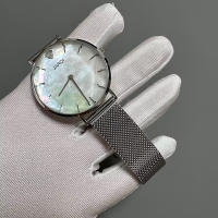 Reloj DUGARY de cuarzo con concha a la moda para mujer, relojes de pulsera impermeables redondos de marca clásica de acero inoxidable de 36mm, Reloj de mujer - details 11