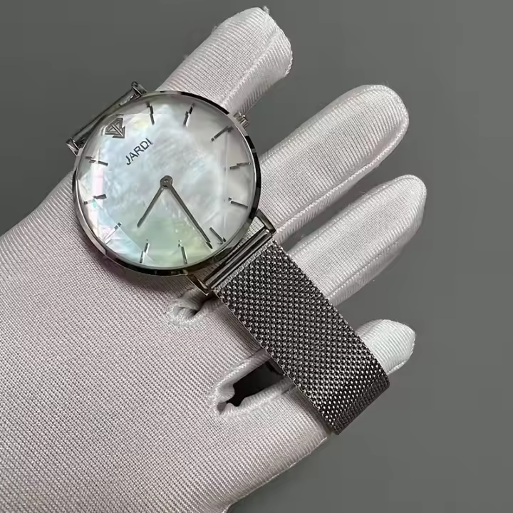 Reloj DUGARY de cuarzo con concha a la moda para mujer, relojes de pulsera impermeables redondos de marca clásica de acero inoxidable de 36mm, Reloj de mujer - 1