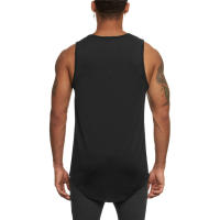 Summer Workout Gym Tank Top Men Muscle Sleeveless Sportswear Shirt Fashion Clothing Bodybuilding Singlet Fitness Breathable Vest - details 3