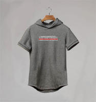 Fashion Short-Sleeved Hooded Print T Shirt Men Casual Fitness Top Hip Hop Loose Streetwear Summer Breathbale Cotton Gym Shirts - details 12