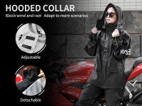 WOSAWE Conjunto de Ciclismo Impermeable Chaqueta y Pantalones de Poliéster con Cremallera Completa - details 7