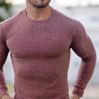 Muscleguys Camiseta de Pullover Oversize para Hombres Color Sólido, Estampado, Poliéster para Otoño e Invierno - details 9