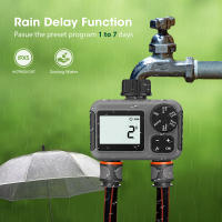 Temporizador de agua de riego automático, pantalla LCD, 2 salidas, dispositivo de riego de jardín, controlador de riego, temporizador de aspersor de rosca de 3/4 pulgadas - details 6
