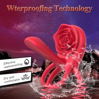 Anillo vibrador para pene Rose con 10 vibraciones, estimulador de clítoris y punto G, juguete sexual para parejas adultas, para hombres. - details 22