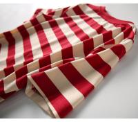 Vestido tipo camiseta holgado con estampado de rayas para mujer, versión coreana, falda de manga corta media y larga, verano - details 13