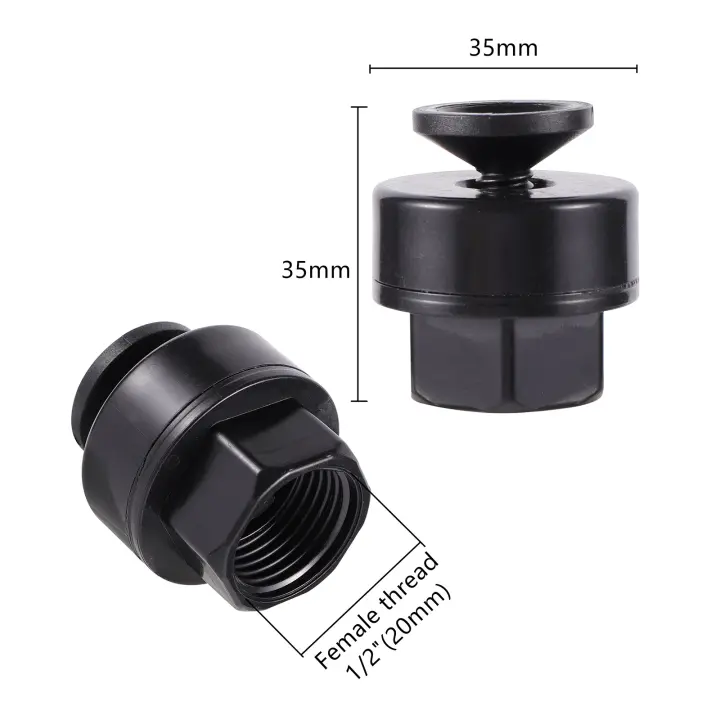 Boquilla de refracción ajustable de 1/2 grados, rociadores atomizadores de rosca hembra de 3/4 "y 360", rociador de riego para jardín, parque, césped, huerto - 1