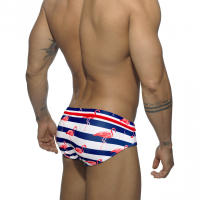 Jessborn-Calzoncillos de natación para hombre, traje de baño a rayas de flamenco, pantalones de natación de cintura baja a la moda, ropa de playa para adultos, primavera caliente - details 3