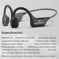 Auriculares inalámbricos de conducción ósea Real, audífonos deportivos impermeables IPX6 con micrófono para entrenamientos, correr, DG08 - details 6