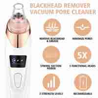 Removedor eléctrico de puntos negros - Aspirador de poros facial - Dispositivo de belleza con 3 niveles de succión, 5 sondas para hombres y mujeres - Batería de litio recargable, carga USB, funcionamiento de 4 V, sin perfume - details 3