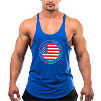 Brand bodybuilding fitness clothing gym stringer tank top men musculation vest men undershirt solid Muscle tank blank Tops - details 3