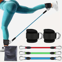 Conjunto de banda de resistencia, correas de tobillo, equipo de ejercicio, Fitness, Yoga, bandas elásticas para gimnasio, deporte para hombre y mujer - details 0