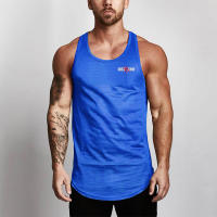 New Fashion Casual Sleeveless Breathable Quick Dry Shirts Gym Bodybuilding Workout Tank Top Men Fitness Slim Fit Mesh Singlet - details 4