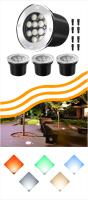 Lámpara Subterránea Aladin de 12W 2pcs IP66 Iluminación de Jardín al Aire Libre Metal - details 0