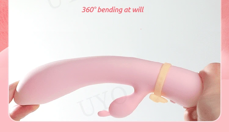Vibrador para mujer juguete sexual conejo de silicona vibrador USB recargable impermeable estimulador del punto G estimulador del clítoris UYO - details 6