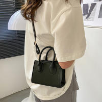 Mini bolso de mano de cuero PU para mujer, bandolera de hombro de Color sólido, bolso de compras con asa para teléfono, nueva moda - details 7