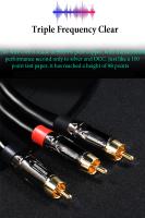 Cables de subwoofer RCA a 2 RCA, cable de audio macho a macho para mezclador, amplificador, tarjeta de sonido, DVD, efectos de televisión, cable RCA - details 7