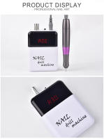 KADS-lima de uñas eléctrica portátil, taladro profesional recargable con 6 brocas de piezas y bandas de lijado - details 5