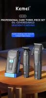 Kemei-cortadora de pelo profesional para peluquero, juegos de recortadoras inalámbricas, afeitadora de lámina para hombre, Máquina para cortar cabello, Kit de aseo eléctrico - details 0