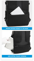 Mochila de gran capacidad para hombre, bolsa de viaje para ordenador portátil, bolsa de hombro, equipaje, cubierta enrollable, novedad - details 6