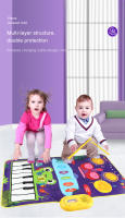 80x50cm Music Play Mat for Kids Toddlers Floor Piano Keyboard Drum Toys Dance Mat with 6 Instruments Sounds Educational Toys - details 11