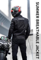 LYSCHY Chaqueta de Moto de Malla Transpirable de Verano para Hombre, Anticaída y Resistente al Desgaste, con Equipo de protección incorporado - details 15