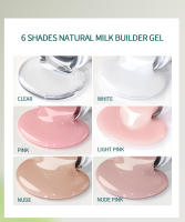 Gel constructor Nailpop HEMA-FREE de 30g para extensión de uñas, color lechoso suave transparente/rosa, de larga duración, de construcción rápida, removible en remojo, gel UV para uñas. - details 1