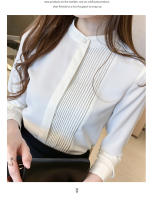 Camisa de mujer Top con botones de gasa Camisa blanca femenina - details 3