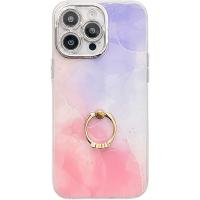 Funda con soporte de anillo para Apple iPhone 16 15 14 Pro Max, de mármol de alta calidad, IMD, PC, a prueba de golpes. - details 10