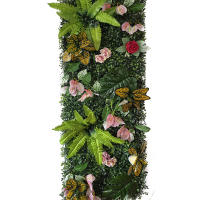 Decoración de Césped Verde Artificial Panel de Pared de Planta Simulada de 40*120CM - details 1