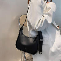 Bolso de hombro Vintage de media luna para mujer, bolso de axila de cuero suave, bolso cruzado, marcas de lujo, nuevo - details 3