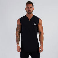 Summer Casual Fashion Print Vests Sleeveless Breathable Tank Tops Joggers Gym Fitness T-Shirt Male Basketball Training Singlets - details 2