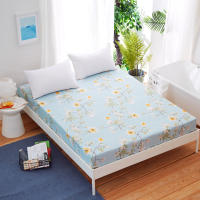 Sábana bajera de algodón estampada, sábanas para cama de cuatro esquinas con banda elástica (sin fundas de almohada), 1 ud. - details 36