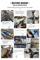 TOSEEK Mtb Handlebars And Stem 28.6mm-17Degree Carbon Integrated Handlebar For Mountain Bike 660~80070/80/90/100mm Bicycle Parts - details 0