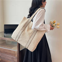 Bolsos hechos a mano para mujer, bolso de playa tejido de paja, gran capacidad, Asa superior, Verano - details 5
