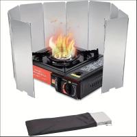 Parabrisas de horno plegable ultraligero de aleación de aluminio de 8 paneles/10 paneles, adecuado para acampar al aire libre y hacer picnic - details 0