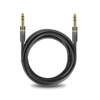 TRS Cable de instrumento recto de 1/4 pulgadas, Cable de guitarra profesional de Audio estéreo de 6,35mm a 6,35mm para teclado amplificador de bajo de guitarra - details 4