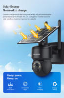 Cámara Solar SHIWOJIA 4G SIM 3MP Panel Solar para Exteriores Audio Bidireccional Protección de Seguridad Cámara de Vigilación WIFI Compatible con Computadora de Escritorio - details 4