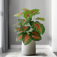 Plantas falsas de 75cm y 24 ramas para decoración del hogar, rama de árbol Monstera Artificial grande, Palma Tropical de plástico, hoja de tortuga falsa para el jardín y la habitación - details 0