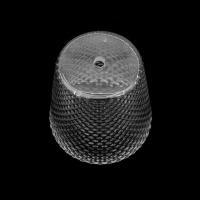 Reemplazo de pantalla de lámpara de vidrio con orificio de apertura moderno, Ámbar gris, cubierta de lámpara de agujero pequeño de 1cm para lámpara de mesa, escritorio o luces de piso, 10mm - details 4