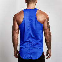 Brand Gym Clothing Breathable Mesh Singlet Bodybuilding Workout Stringer Tank Top Men Fitness Shirt Muscle Sleeveless Slim Vest - details 5