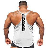 Men Gym Clothing Bodybuilding Suspenders Tank Top Casual Sport Sleeveless Shirt Fitness Muscle Sportswear Cotton Breathable Vest - details 13